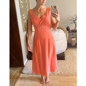 Coral bridesmaid or formal dress